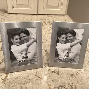 Set of GWI Brushed Silver Picture Frames
